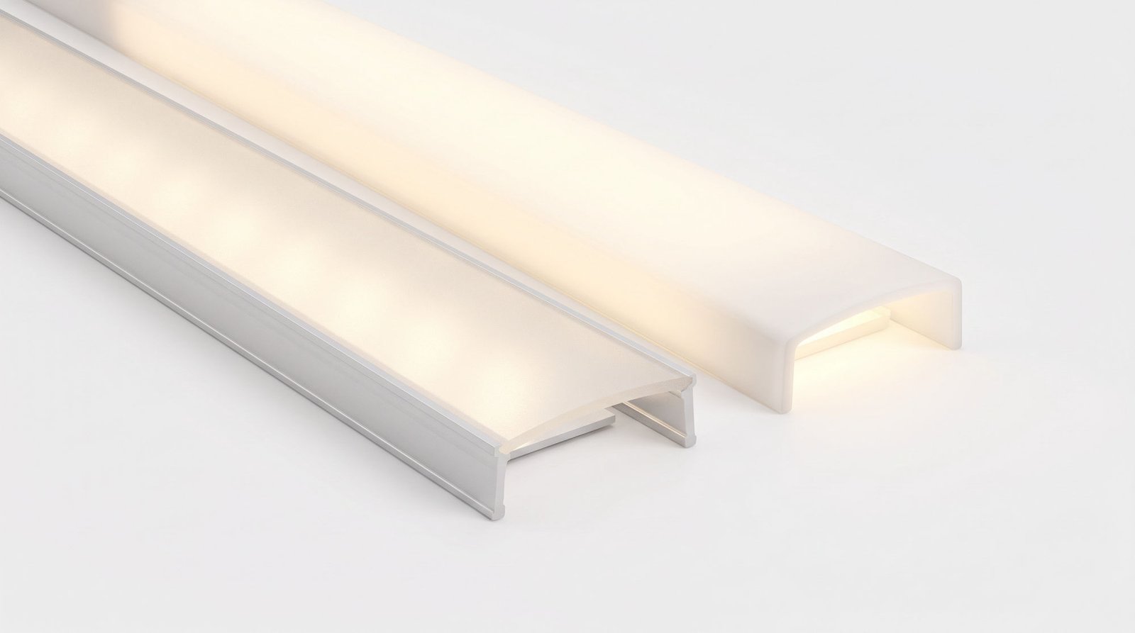 Lentes difusoras para fita de LED